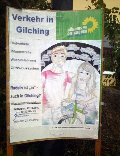 Plakat zu "Verkehr in Gilching"